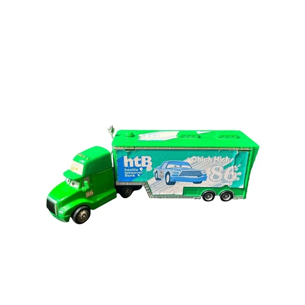 RARE Disney Pixar Cars 2015 Chick Hicks Hauler Truck #86 Die-Cast Vehicular Toy